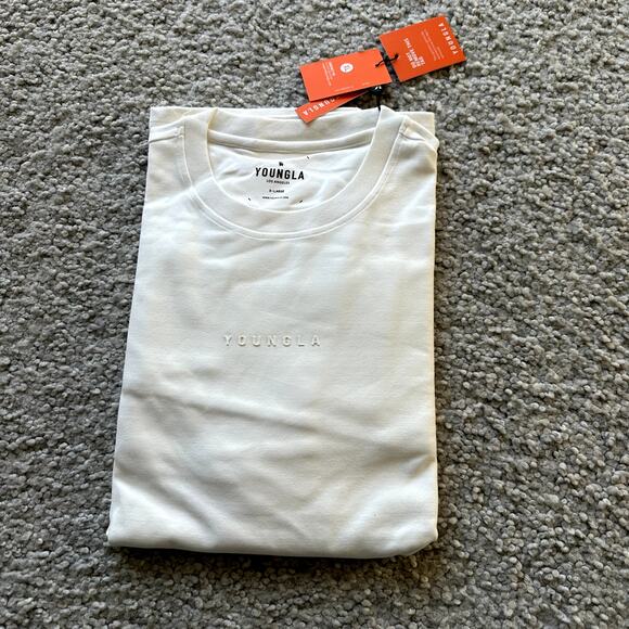 Men's YoungLA Thick#450 CloudFoamLongSleeveCrewNeck, XL, NWT, White - Picture 6 of 6